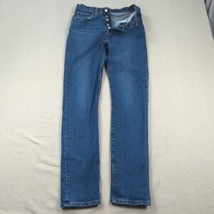Levis 501 Jeans Womens 27 Blue Button‎ Fly Classic American